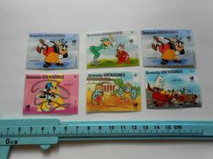 ディズニー　切手D GRENADA ソウル五輪1988 ミニーグーフィー Walt Disney collection ミッキーマウス