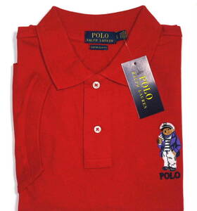 【新品】ラルフローレン ■ ポロベア 鹿の子ポロシャツ ■ メンズ M / EU L ■ レッド 赤 POLO RALPH LAUREN 正規品 