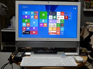 ■NEC VALUESTARS VN770/R 23型LED IPS液晶 Windows 8.1 Core i7 BD(BDXL) 地デジ他3波×2 8GB/3TB