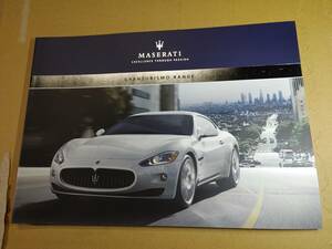 マセラティ グラントゥーリズモ　グランツーリスモ Maserati GranTurismo Range マセラッティ 日本語カタログ　当時物