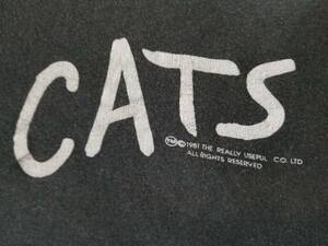 USA製 80s 90s CATS キャッツ 劇団四季 当時物 ビンテージ オリジナル シングルステッチ 黒ボディ ミュージカル 両面 プリント Tee Tシャツ
