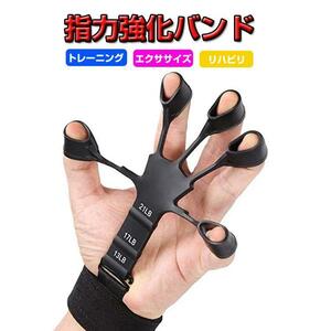 指伸展器 指トレーニングバンド 指の力を鍛える 指エクササイザー リハビリ ギター奏者 ピアノ バスケなど 3段強度調整 LP-FST0509