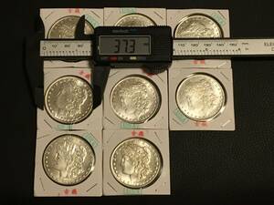 KS37)アメリカ古銭　モルガン・ダラーコイン8枚