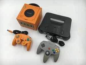 ♪▲【Nintendo ニンテンドー】ゲームキューブ・NINTENDO64 本体/コントローラー 4点セット DOL-001(JPN) 他 まとめ売り 0425 2