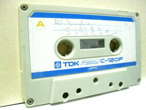 使用済み　中古　カセットテープ　TDK　C-120F　Type1　ノーマル　120分　1本　爪あり　No736　