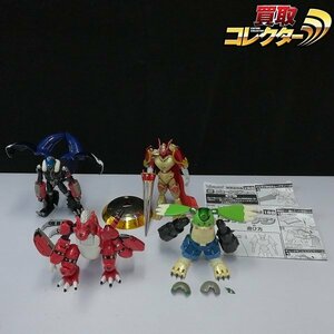 mT026b [難あり] バンダイ デジモンテイマーズ ハイブリッド超進化 デュークモン ベルゼブモン メガログラウモン 他 | フィギュア M