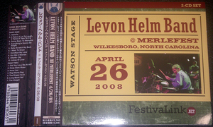 レヴォン・ヘルム・バンド Levon Helm Band at Merlefest 4/26/08 稀少盤 2CD