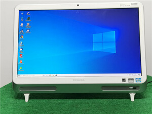 WEBカメラ/中古/WIN10/新品SSD256/フルHD21型一体型/TOSHIBA　D712/V7HW リカバリー領域　Microoffice2019搭載　送料無料