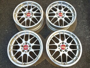 鍛造 BBS RG-R DSK ダイヤモンドシルバークリア 18インチ 8J+35 RG753 PCD114.3 5穴 4本