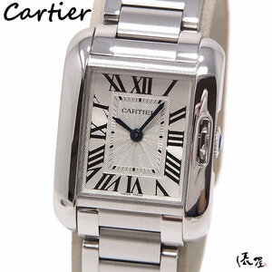 【オーバーホール済】 カルティエ タンクアングレーズ SM 極美品 レディース 腕時計 Cartier 俵屋