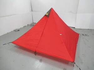 【美品】tent-Mark DESIGNS パンダ レッド+シート TM-90018 テント/タープ 032539001