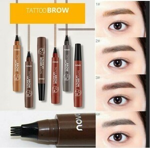 落ちない立体3D眉 TATTOO BROW 眉ティント タトゥー眉毛ペン リキッドアイブロウ ナチュラル 自然に着色 消えない長時間持続