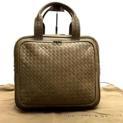 【美品】BOTTEGA VENETA  イントレチャート レザー ボストンバッグ