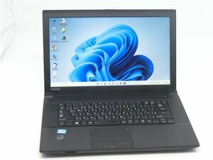 中古/15型/ノートPC/Win11Pro/新品SSD256GB/4GB/3世代i5/TOSHIBA　B553/J 　MS office2021搭載　新品無線マウス　