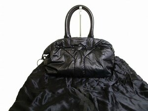 【未使用保管品】 サンローラン パリ Saint Laurent Paris Yライン ナイロン×レザー イージーバッグ ミニ ボストンバッグ ハンドバッグ