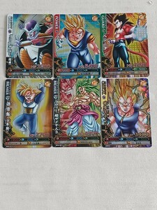 ドラゴンボール改 ドラゴンバトラーズ 6枚セット B300-6 破壊王子ベジータ B242-5 ブロリー 超サイヤ人3 B228-5 B287-6 B271-6 B298-6 中古