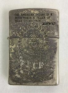 ZIPPOジッポ オイルライター インディアン　THE AMERICAN INDIAN 喫煙具 A TELLER OF TALES OF HIS TRIBE 