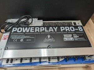 BEHRINGER POWERPLAY PRO-8 HA8000 ベリンガー 8チャンネル ヘッドホンアンプ