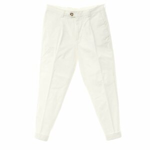 【中古】ブルネロクチネリ Brunello Cucinelli コットン カジュアルスラックスパンツ ホワイト【サイズ46】