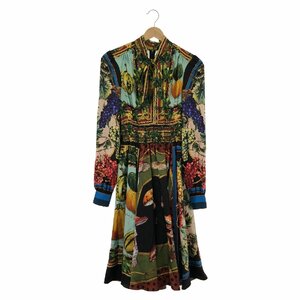 DOLCE&GABBANA ドルチェアンドガッバーナ ワンピース ワンピース ブラック系 シルク 中古 レディース