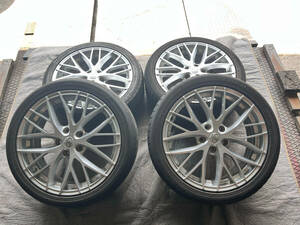 JC-R40023　18×7J　PCD114.3　SET49　5H　ハブ径66　215/45R18　IMPUL　18インチアルミ付きタイヤ4本SET