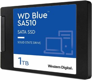 Western Digital ウエスタンデジタルWD Blue SATA SSD 内蔵 1TB 2.5インチ(読取り最大 560MB/s 書込み最大 520MB/s) WDS100T3B0A-EC SA510