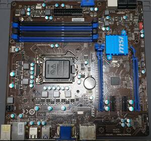 【動作確認済】MSI Z77MA-S41 LGA1155 マイクロATX マザーボード BIOS最新化(Z77MA-G43)【小難あり】