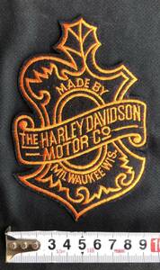 未使用ワッペン ハーレー 90Sビンテージ 刺繍ワッペン HARLEY DAVIDSON MADE BY MILWAUKEEWIS ハーレーダビッドソン 