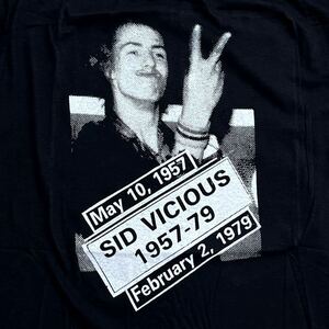 ☆レア☆新品☆Sid Vicious シド・ヴィシャス Sex Pistols パンク バンド Tシャツ Mサイズ Sierra Teez(検)666 ライダース Seditionaries