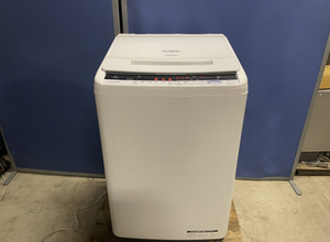 美品！ HITACHI 日立 BW-V80CE6 洗濯機 2019年製 8kg ビートウォッシュ ナイアガラビート洗浄 エディオンモデル (1)