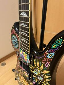 hideギター MG450X風改造BCrich ビーシーリッチ　スルーネック　