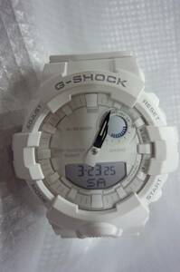 CASIO カシオ Gショック GBA-800 デジアナ ホワイト文字盤 メンズ腕時計 稼動品　電池交換済み