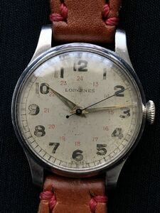 1940年代 ロンジン 12L 名機 ミリタリー ウォッチ パイロット 時計　　LONGINES WWⅡ アンティーク ヴィンテージ vintage 玉委7310