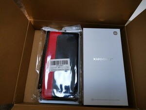 Xiaomi SIMフリー 13T ブラック 未使用に近い＋手帳型 スマホケース＋保護ガラスフィルム2枚＋カメラ保護ガラスフィルム