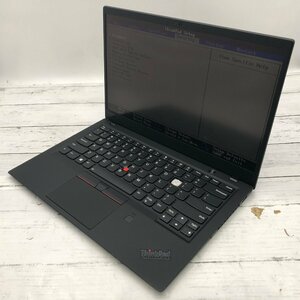 【難あり】 Lenovo ThinkPad X1 Carbon 20KG-S7XP1Z Core i7 8650U 1.90GHz/16GB/なし 〔B0721〕