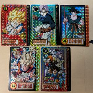 ドラゴンボールカードダス　表裏キラ5枚セット