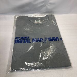 SONY MOBILE Tシャツ Lサイズ　日本製　綿100% ソニーモバイル　デジタル　マップ　ナビ　ノベルティ