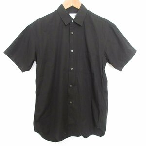 美品 COMME des GARCONS SHIRT コムデギャルソンシャツ コットンポプリン 半袖 シャツ サイズXS ブラック