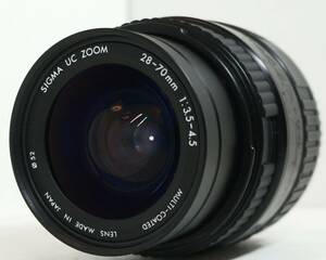 ~実写確認済~ ☆実用品・人気の望遠レンズ☆　ペンタックス1眼レフ用(Kマウント) SIGMA UC ZOOM 28-70mm F3.5-4.5 (I0329)