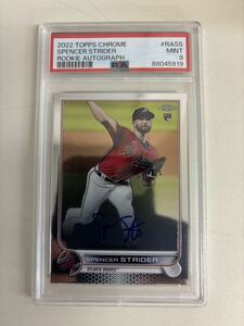 MLB　PSA9 2022 TOPPS CHROME 直書き AUTO RC SPENCER STRIDER BRAVES