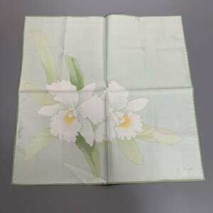 １円〜　JIM THOMPSON　ジムトンプソン　スカーフ　ライトグリーン　緑　花柄　C1469
