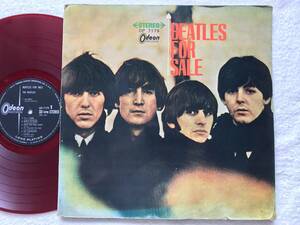 First Japanese issue. 国内盤 ペラジャケ / 赤レコ / The Beatles / Beatles For Sale = ビートルズ 