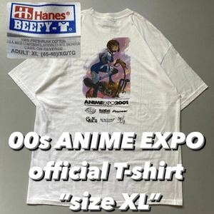 00s ANIME EXPO official T-shirt “size XL” 2000年代 2001年 アニメエキスポ オフィシャルTシャツ 公式 ビンテージ