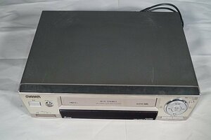 aiwa アイワ ステレオビデオカセットレコーダー 100V 1999年製 ONKYO リモコン(DC-603) ※通電確認済み HV-FR90