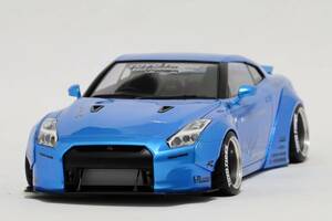 1/24 アオシマ　LB WORKS R35 ブルーパール　SSR SP1　完成品