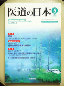 ●○医道の日本 2005年5月号 通巻739号　特集 お血(汚血)　過労性構造体医学　開業鍼灸師○●はりきゅう 針灸 中医学 弁証 経絡 経穴 漢方