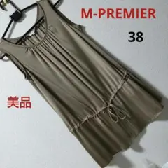 M-PREMIER　エムプルミエ　ノースリーブブラウス　レディーストップス 38