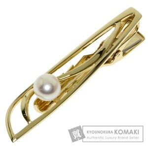 MIKIMOTO ミキモト アコヤパール 真珠 タイピン K14イエローゴールド メンズ 中古