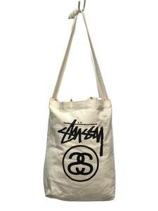 STUSSY◆トートバッグ/ウール/CRM/無地