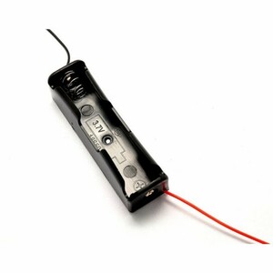 電池ケース電池1本用 リード線付きUltraFire リチウムイオン充電池18650型対応